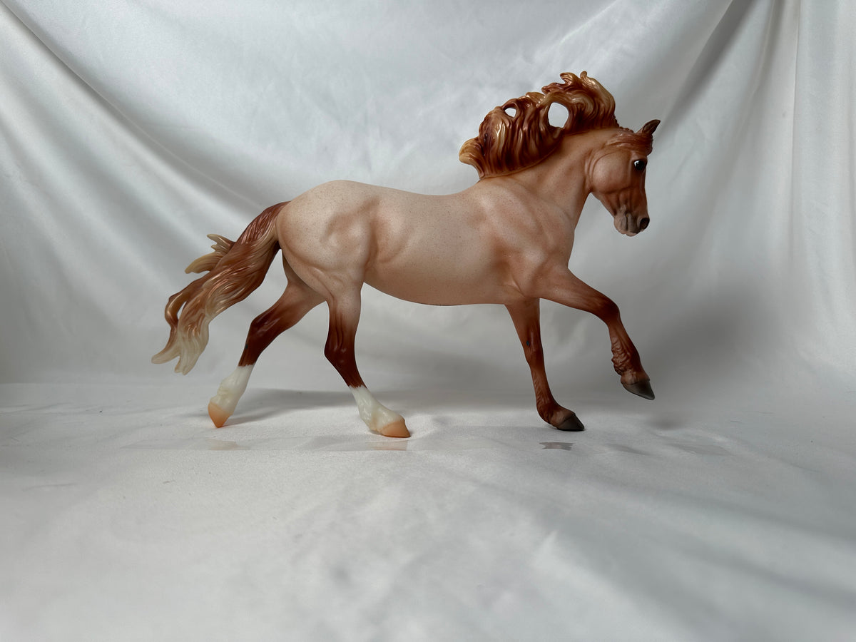 まるポン 様 ＊thoroughbred、rosy、followingday BreyerFest 2022 Special Run Rapunzel Strawberry Roan Fjord Mare