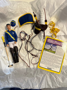 Breyer Santiago Polo Pony with player and tack! Live 9-30