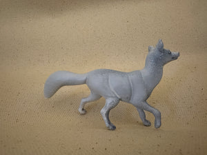 Oswin the Fox Blank Canvas-Grey and primed